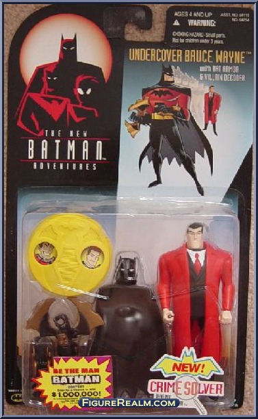 Kenner Adventures of Batman Undercover Bruce Wayne with Bat Armor Villain Decoder Action Figure for sale online