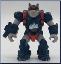 Ground Wolf from Battle Beasts - Laser Beasts manufactured by Hasbro [Loose]
