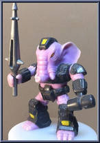 Sledgehamer Elephant from Battle Beasts - Series 1 manufactured by Hasbro [Loose]