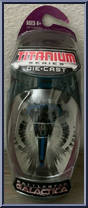 Colonial Viper Mark II from Battlestar Galactica - Titanium Series (Die-Cast) manufactured by Galoob [Front]