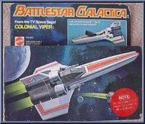 Colonial Viper from Battlestar Galactica - Vehicles manufactured by Mattel [Box-Front]