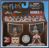 Adama / Razor Cylon from Battlestar Galactica - Minimates - Toys R Us - Wave 1 manufactured by Diamond Select [Front]