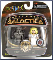 Cylon Centurion / Kobol Six from Battlestar Galactica - Minimates - Wave 1 manufactured by Diamond Select [Front]