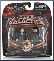 President Laura Roslin / Tom Zarek from Battlestar Galactica - Minimates - Wave 4 manufactured by Diamond Select [Front]