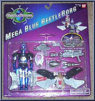 Mega Blue Beetleborg from Beetleborgs - Mega Figures manufactured by Bandai [Front]