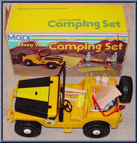 Camping Set (Jeep, Tent, Acc) from Best of the West - Johnny West - Accessories manufactured by Marx [Loose]
