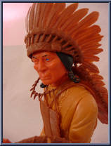 Chief Cherokee (Carmel, Blue Eyes) from Best of the West - Int'l German Variations manufactured by Marx [Loose]