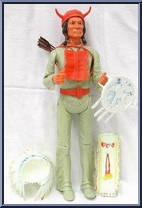 Chief Cherokee (Cream, Red Acc) from Best of the West - Int'l Spain Variations manufactured by Marx [Loose]