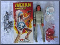Chief Cherokee (Cream, Red Acc) from Best of the West - Int'l UK Variations manufactured by Marx [Loose]