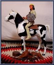 Fort Apache Fighters: Geronimo, Black Storm Cloud, Tepee from Best of the West - Playset Combos manufactured by Marx [Loose]