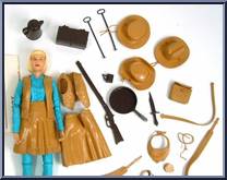 Jane West (1st Head, Mustard Acc) from Best of the West - Johnny West manufactured by Marx [Loose]