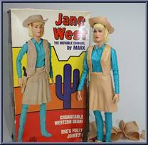 Jane West (2nd Head, Cream Acc) from Best of the West - Johnny West manufactured by Marx [Loose]