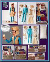 Janice West (Blue or Turquoise) from Best of the West - Johnny West manufactured by Marx [SiggyBoy's Collection]