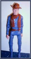 Johnny West (Blue Dark) from Best of the West - Int'l Mexico Variations manufactured by Marx [Loose]