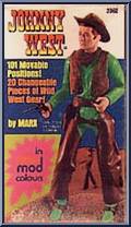 Johnny West (Bright Green) from Best of the West - Int'l Canada Variations manufactured by Marx [Front]