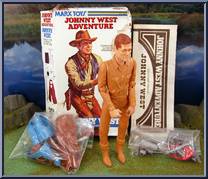 Johnny West (Carmel, Blue & Red Acc) from Best of the West - Johnny West Adventure manufactured by Marx [Loose]