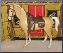 INDIAN BROWN SPEAR Johnny West Best Of The West Geronimo Chief Horse Pony Marx