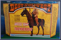 Johnny West & Thunderbolt (Bay & Palomino) from Best of the West - Best of the West - Combos manufactured by Marx [Front]