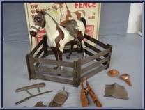 Pinto & Corral Fence from Best of the West - Johnny West - Accessories manufactured by Marx [Loose]