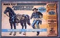 Sam Cobra (Quick Draw) & Thunderbolt (Black) from Best of the West - Johnny West Adventure - Combos manufactured by Marx [Front]