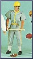 Baseball - Big League (Grey, Yellow) from Big Jim - Big Jim Outfits: Action Sets manufactured by Mattel [Loose]