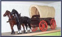 Frontier Wagon (With Horses) from Big Jim - Old West Accessories manufactured by Mattel [Loose]