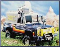 Off-Road (Safari) Jeep (Blue) from Big Jim - Spy Vehicles manufactured by Mattel [Loose]