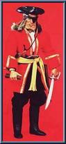Pirate Captain Outfit Action Figure