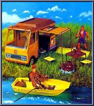 Sports Camper (Roulotte) w/Boat Action Figure