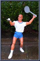 Tennis (White, Blue) from Big Jim - Big Jim Outfits: Action Sets manufactured by Mattel [Loose]
