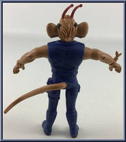 Throttle (Unpainted) from Biker Mice From Mars - Super Bendables manufactured by Galoob [Loose]