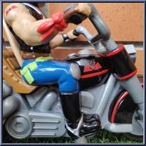 Throttle's Blazin' Cycle from Biker Mice From Mars - Basic Vehicles & Playsets manufactured by Galoob [Loose]