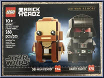 Darth Vader #175 / Obi-Wan Kenobi #174 from BrickHeadz - Star Wars manufactured by Lego [Front]