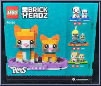 Kitten #134 / Ginger Tabby #133 from BrickHeadz - Pets manufactured by Lego [Back]