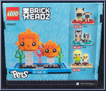 Fry #123 / Goldfish #122 from BrickHeadz - Pets manufactured by Lego [Back]