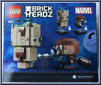 Rocket #69 / Groot #68 from BrickHeadz - Marvel manufactured by Lego [Back]
