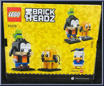 Pluto #98 / Goofy #99 from BrickHeadz - Mickey Mouse & Friends manufactured by Lego [Back]