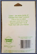 Girl (Pink Pajamas) from Cabbage Patch Kids - Erasers manufactured by Panosh Place [Back]