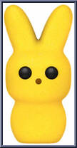 Yellow Bunny - Candy - Peeps Pop! - Funko Action Figure