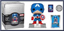 Captain America (25th Anniversary Tin) from Captain America - Pop! Vinyl Figures manufactured by Funko [Loose]