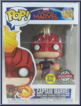 Captain Marvel (Flying) (Glows in the Dark) from Captain Marvel - Pop! Vinyl Figures manufactured by Funko [Front]