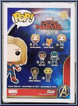 Captain Marvel (No Helmet) from Captain Marvel - Pop! Vinyl Figures manufactured by Funko [Back]