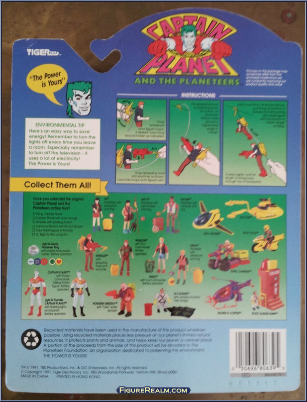 Wheeler (Grappling Hook) - Captain Planet - Basic Figures - Tiger Toys  Action Figure