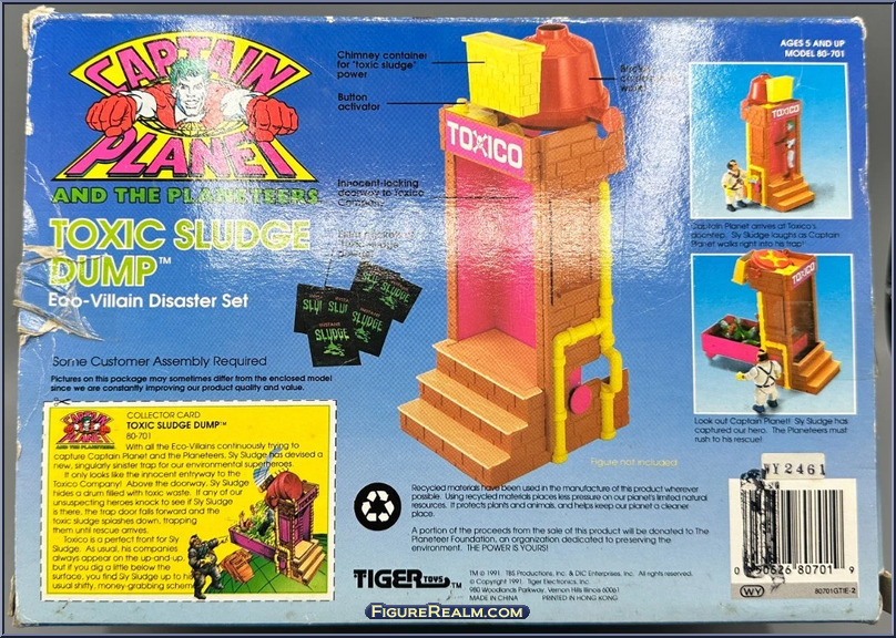 VINTAGE FLYING CAPTAIN Planet Planeteers Action Figure Tiger Toys 1991