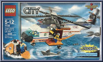 Coast Guard Helicopter & Life Raft from City - Box Sets manufactured by Lego [Front]