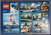 Coast Guard Plane from City - Box Sets manufactured by Lego [Back]