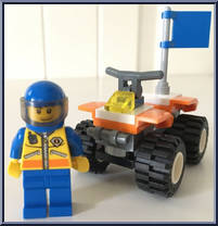 Coast Guard Quad Bike from City - Box Sets manufactured by Lego [Loose]