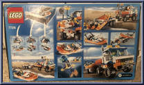 Coast Guard Truck with Speed Boat from City - Box Sets manufactured by Lego [Back]