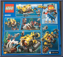 Deep Sea Submarine from City - Box Sets manufactured by Lego [Back]