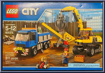Excavator and Truck from City - Box Sets manufactured by Lego [Front]